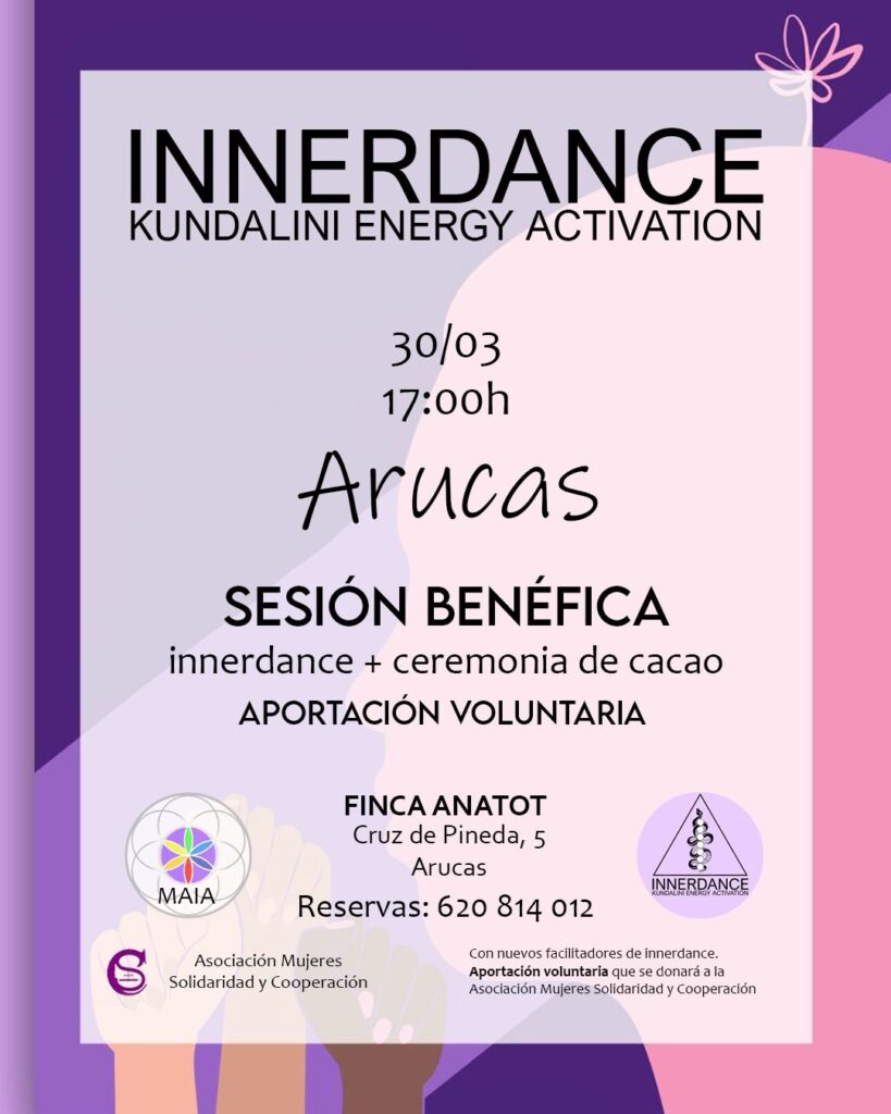 poster-flyer sesión de cierre innerdance training canarias marzo 2024